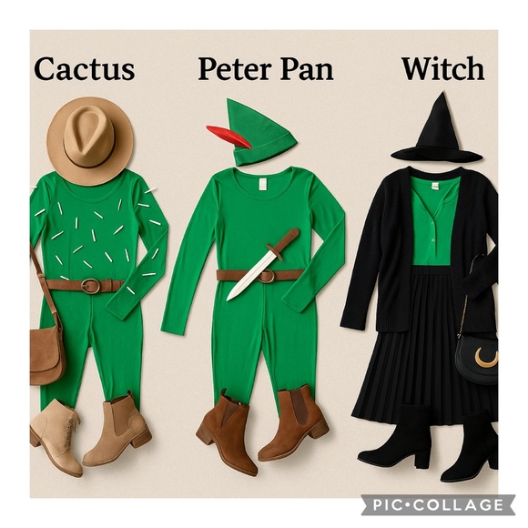 Spirit Green Costume Base Set | Long Sleeve Bodysuit & Matching Leggings Size M - Picture 1 of 11